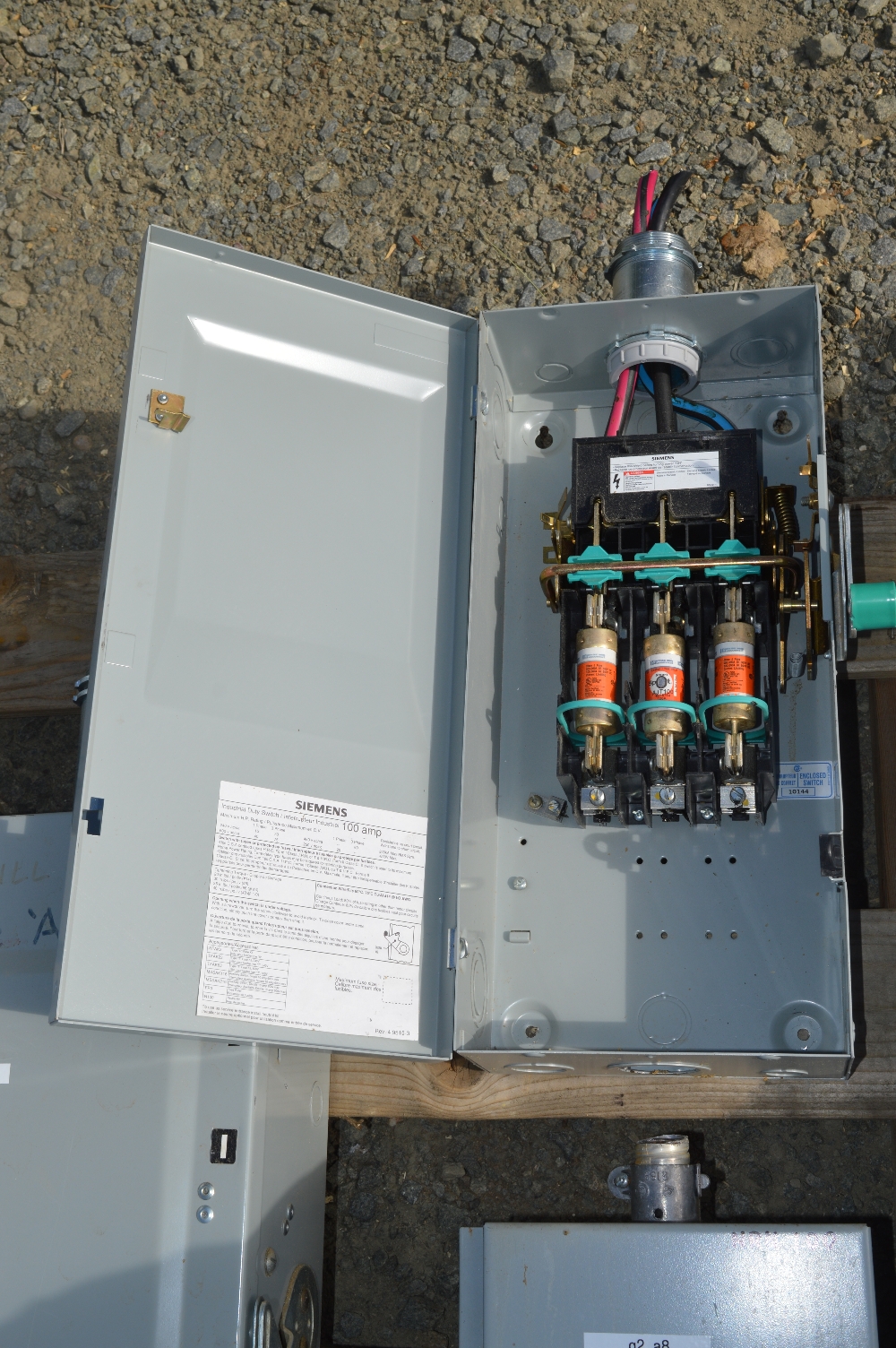 Desconectador Fusible Siemens de 100 amp