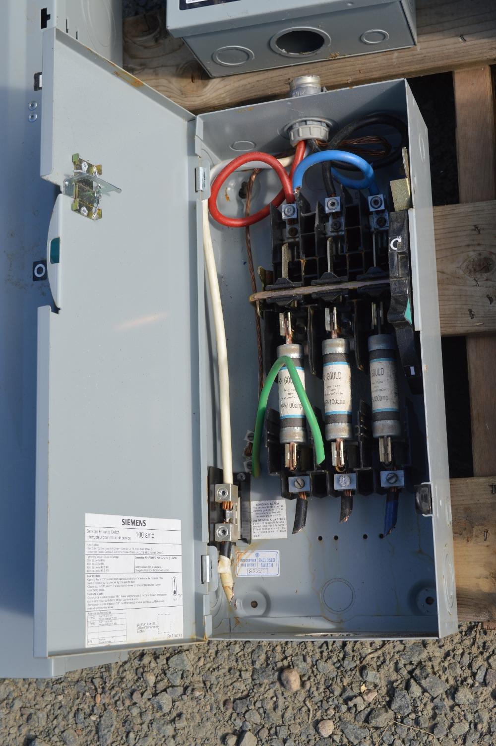 Déconnexion par fusible Siemens 100 A