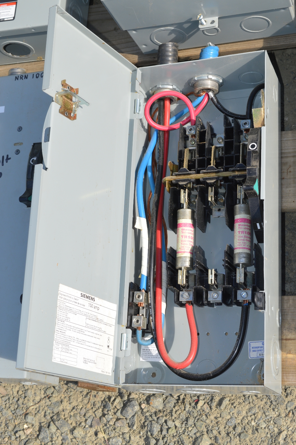 Desconectador Fusible Siemens de 100 amp