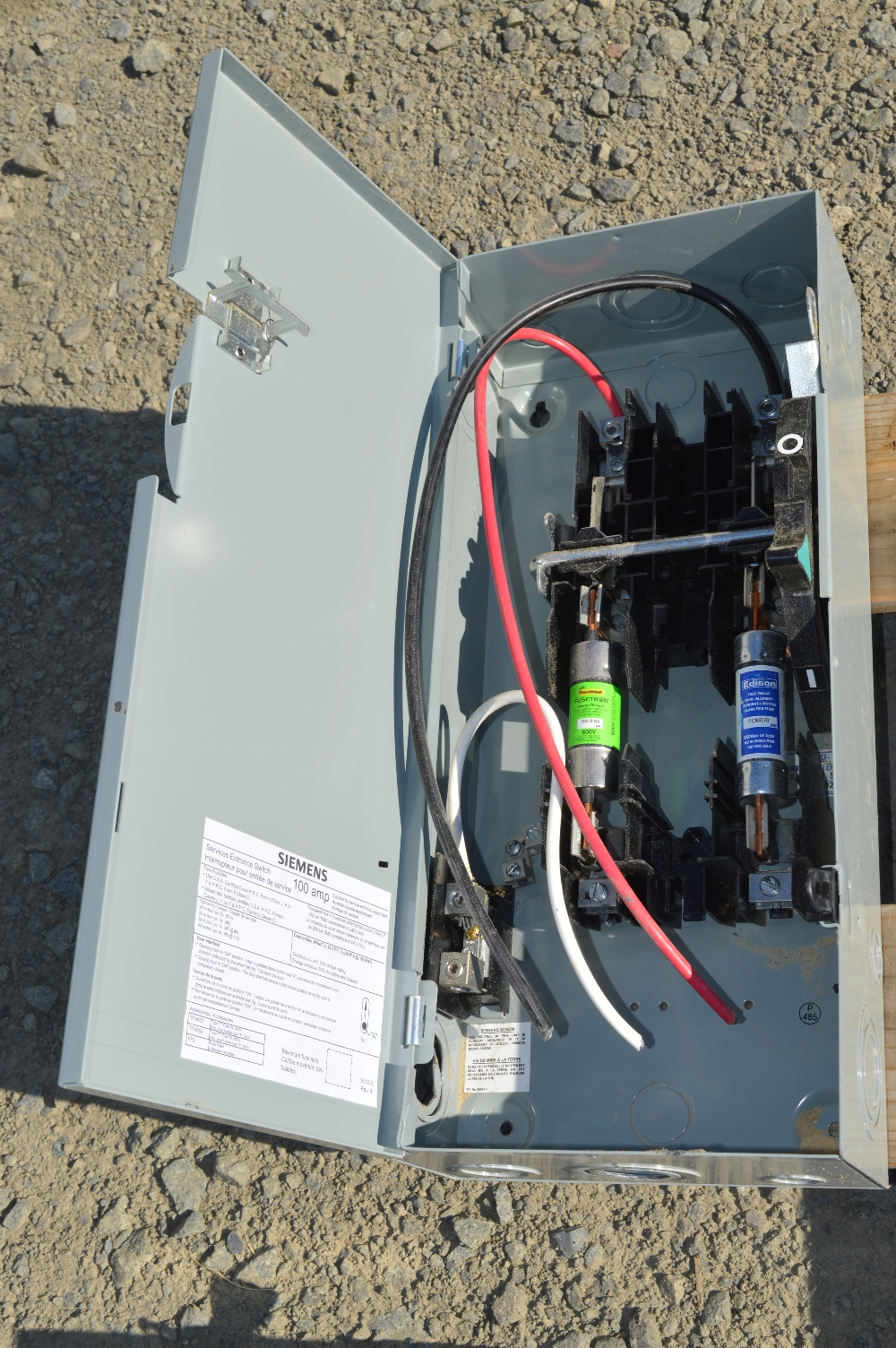 Desconectador Fusible Siemens de 100 amp