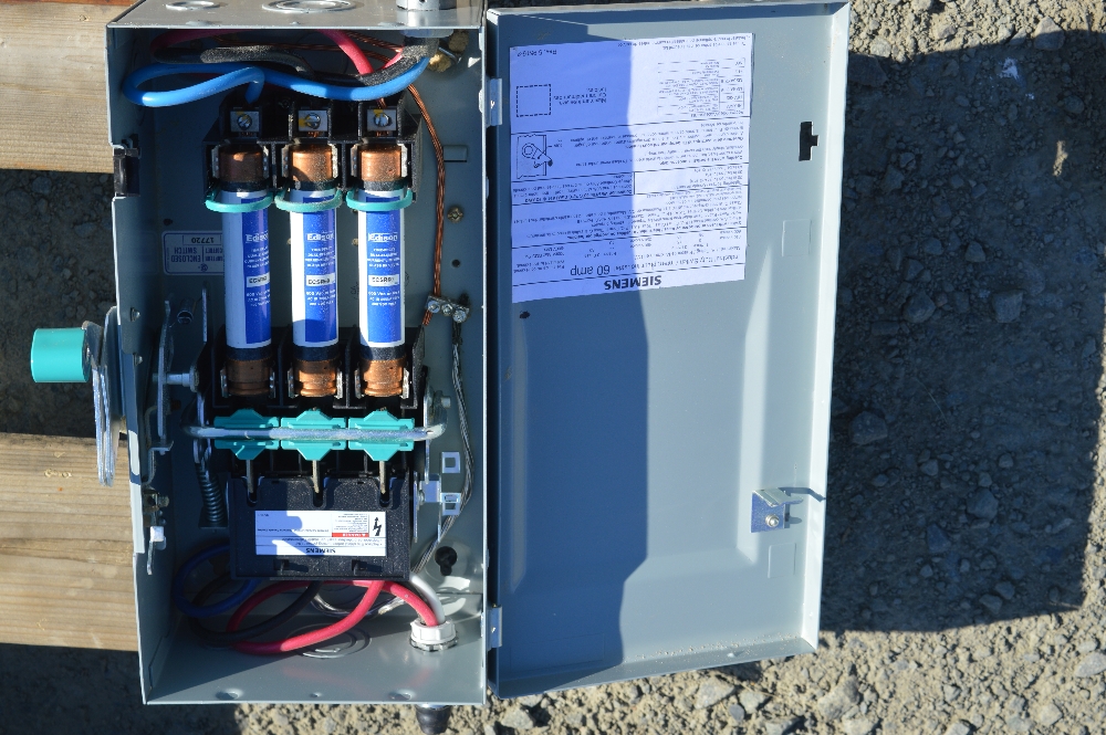 Desconectador Fusible Siemens de 60 amp