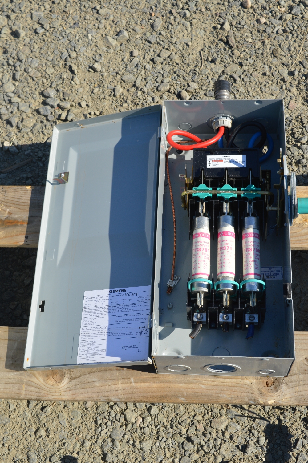 Desconectador Fusible Siemens de 100 amp