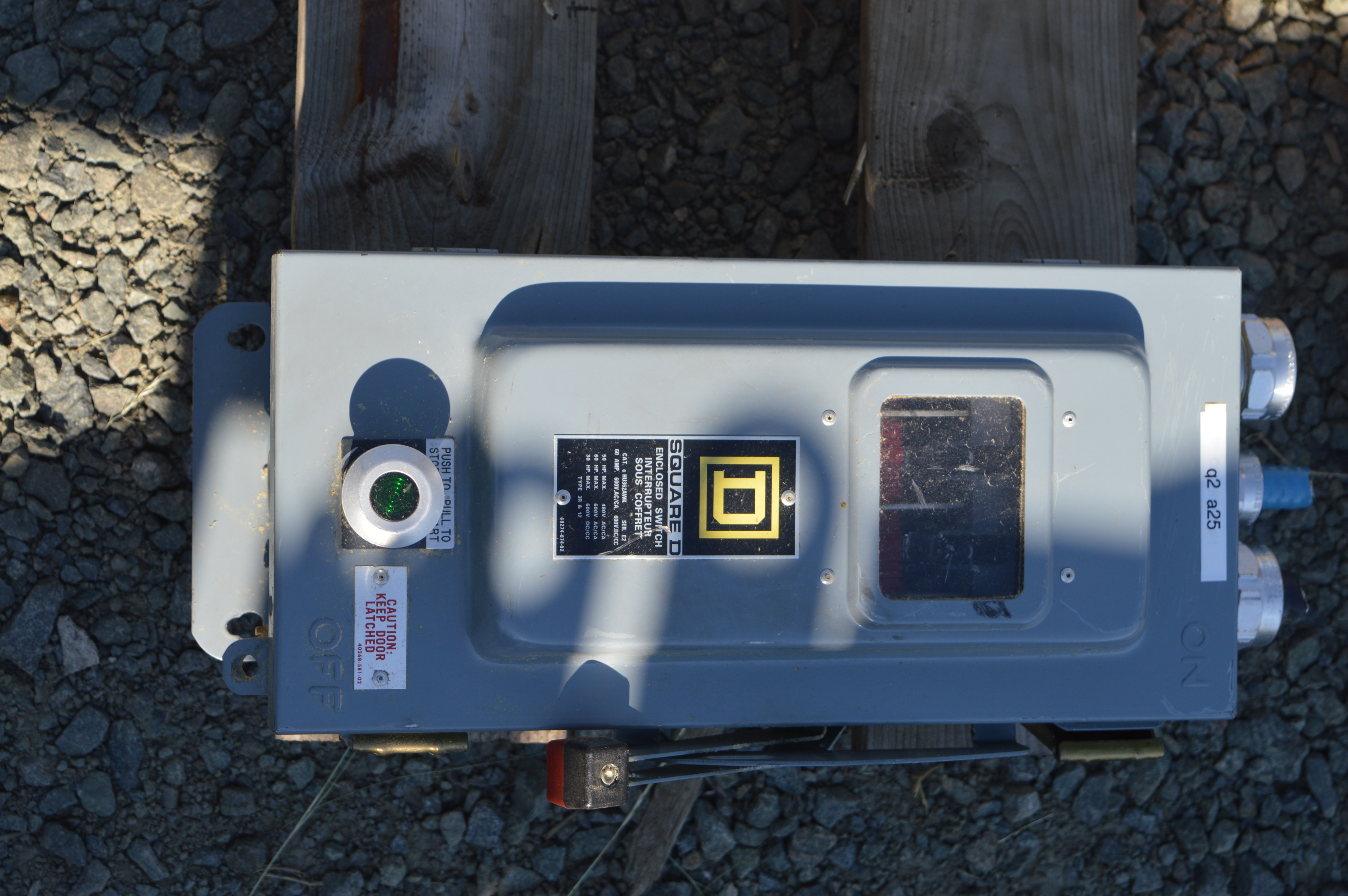 Desconectador No Fusible Square D de 60 amp