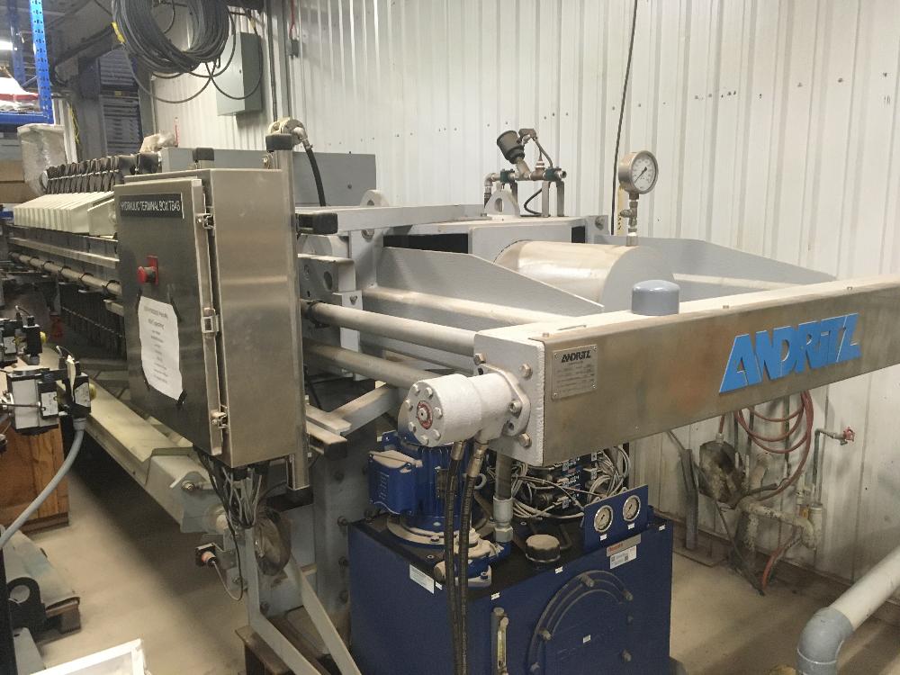 Andritz 1000mm Sidebar Filter Press System