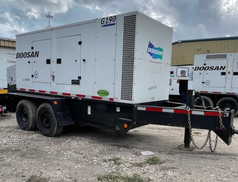 Générateur diesel monté sur remorque Doosan 155 kW