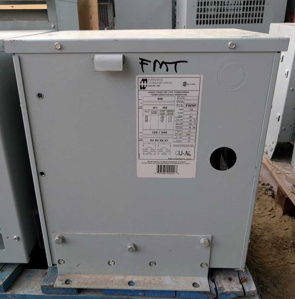 Hammond 7.5 kVA Transformer