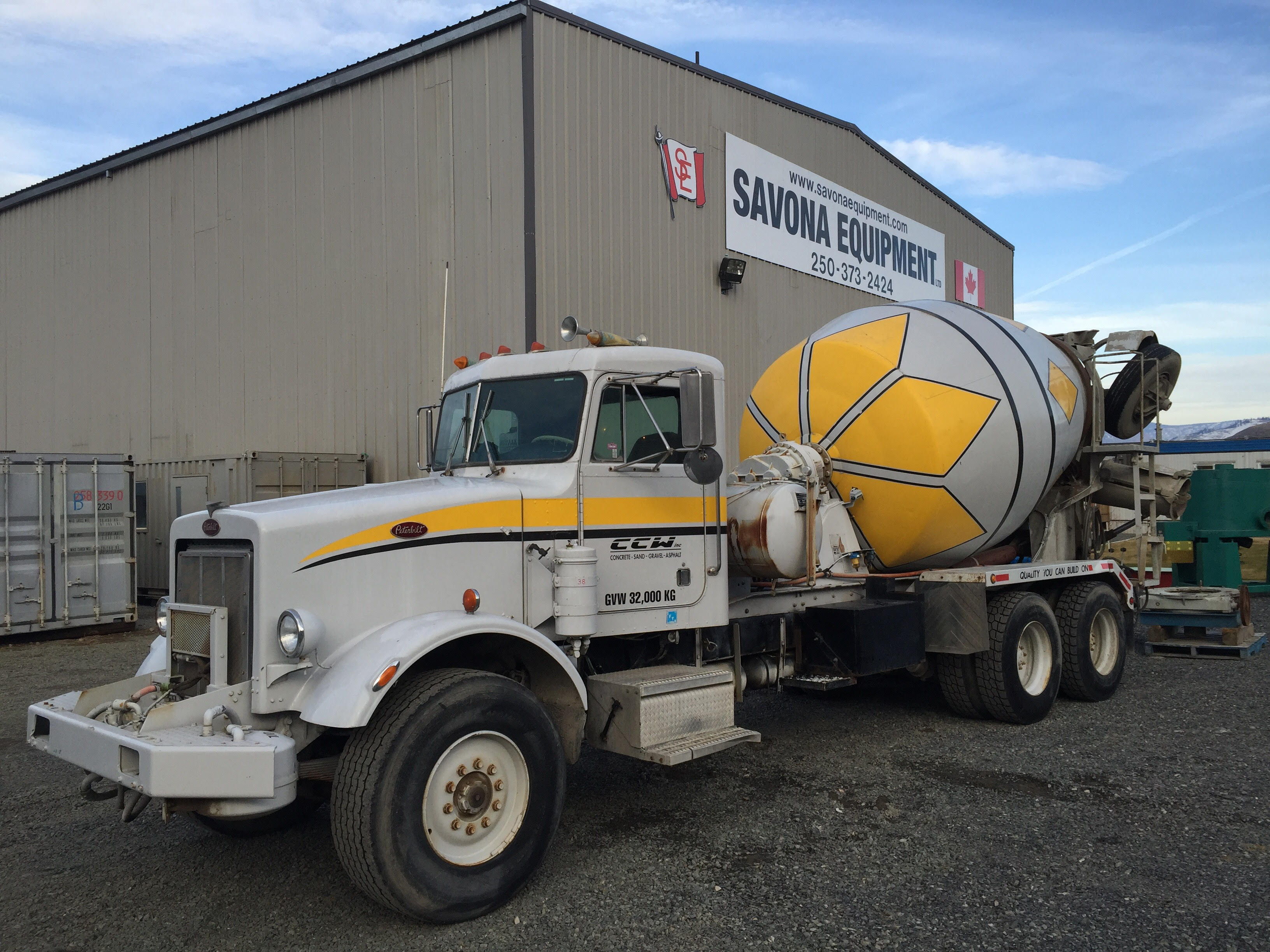 Camion de ciment Peterbilt de 10 verges