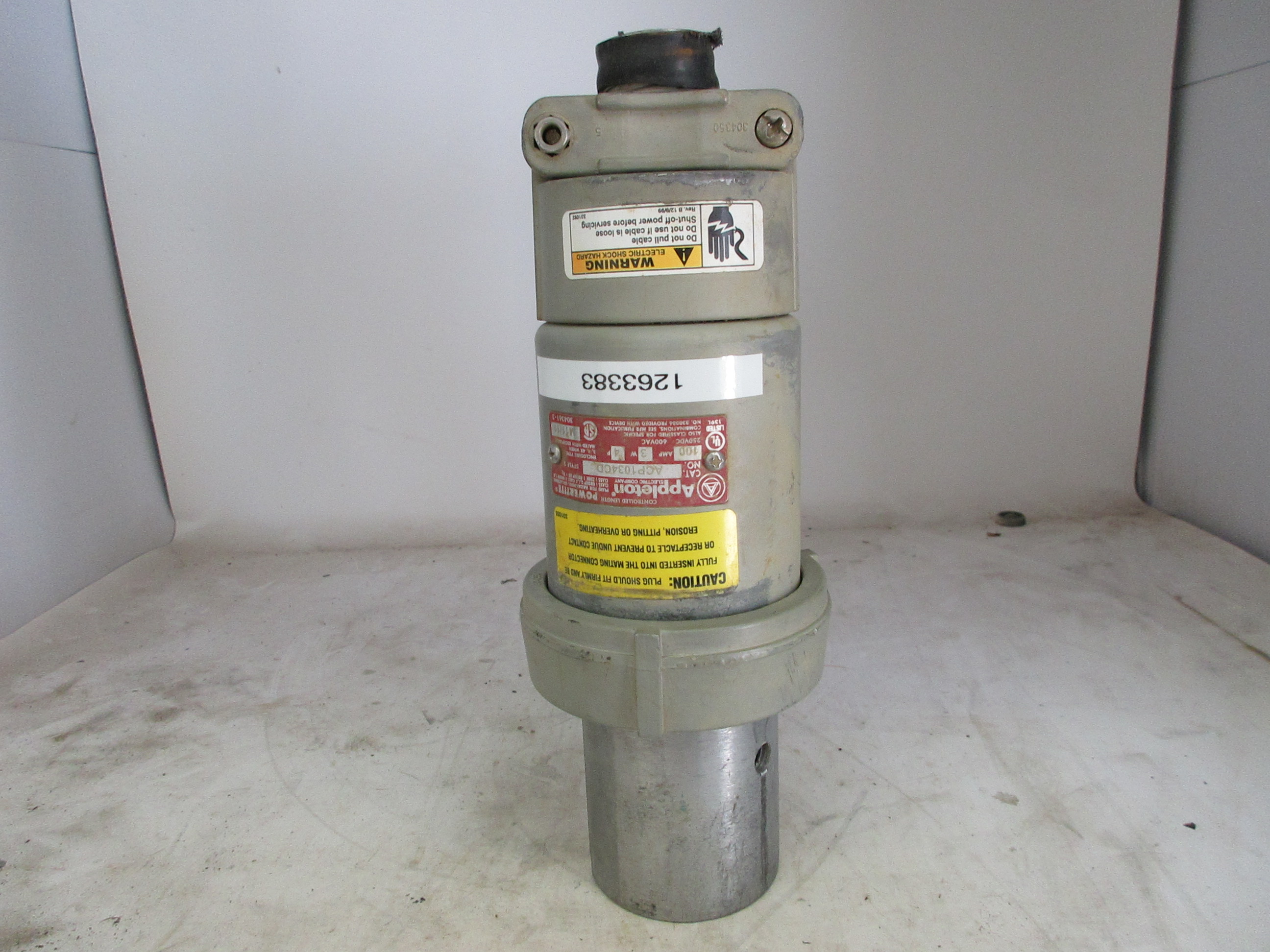 Extrémité de cordon mâle Appleton 100A