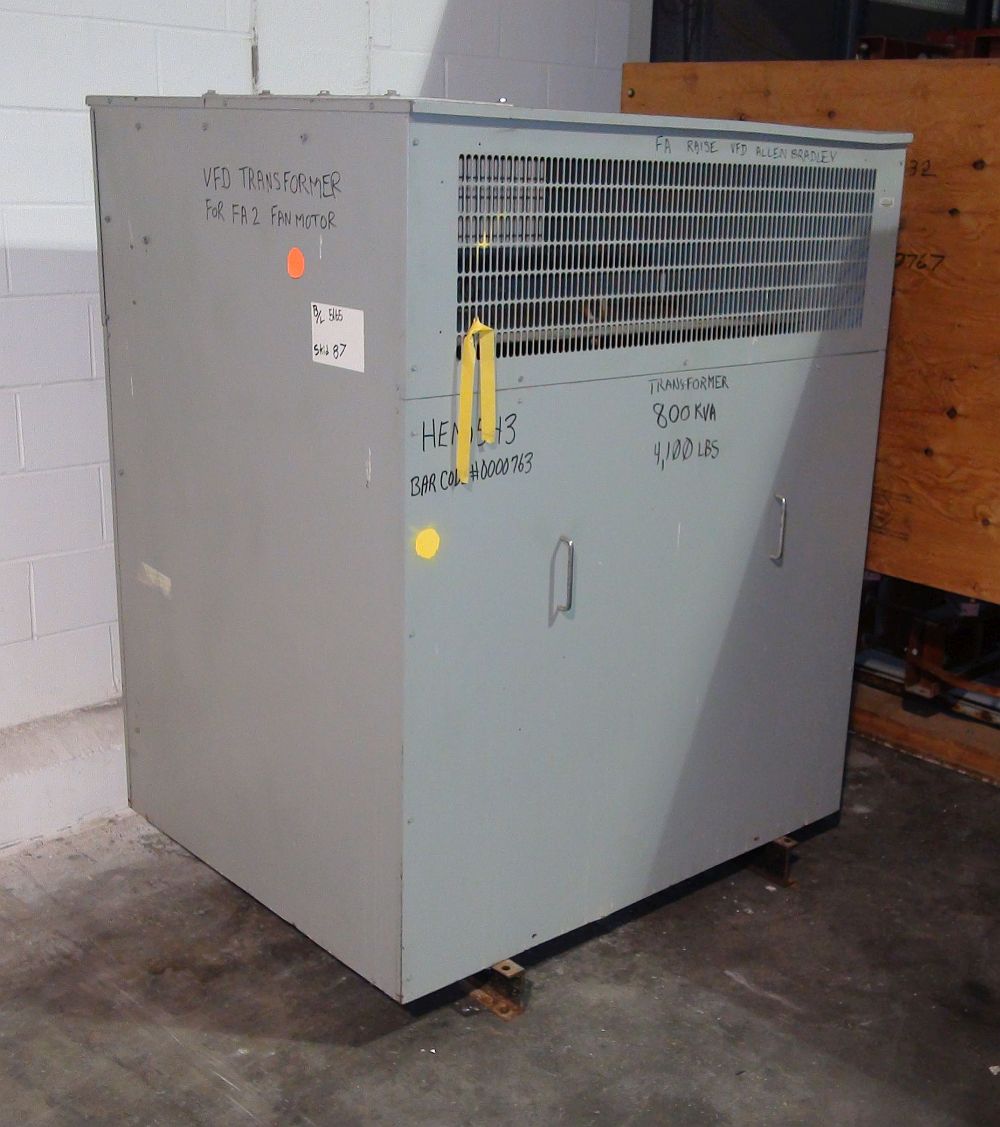 Hammond 800 kVA 4160V - 575V Transformer