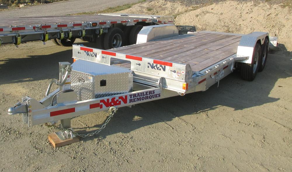 20ft Galvanized Tandem-Axle Lowbed Equipment Trailer