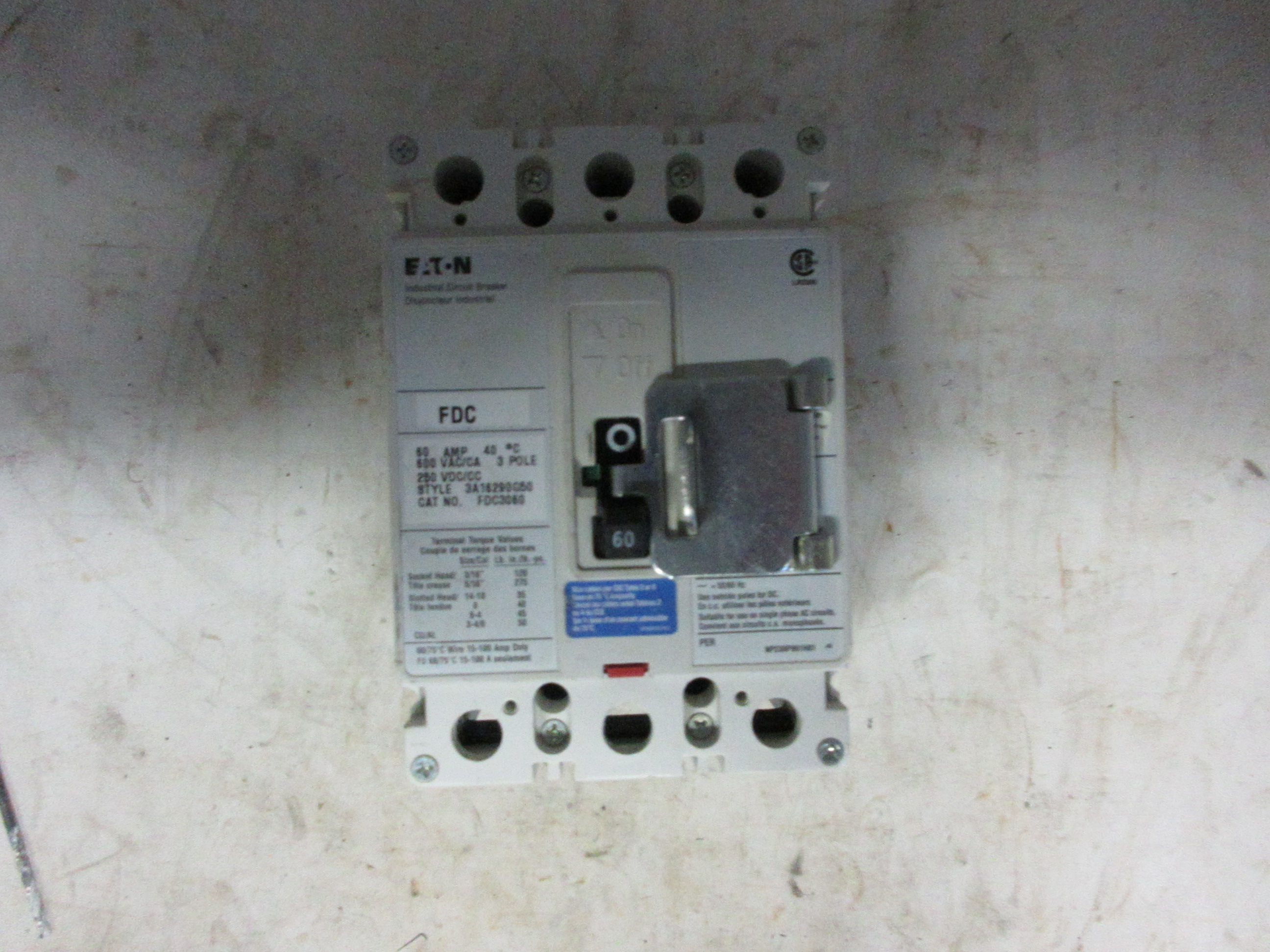 Disjoncteur industriel Eaton 60A