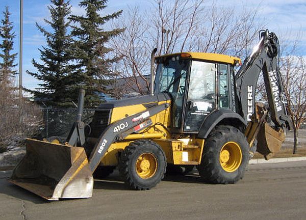 John Deere 410J Loader Backhoe