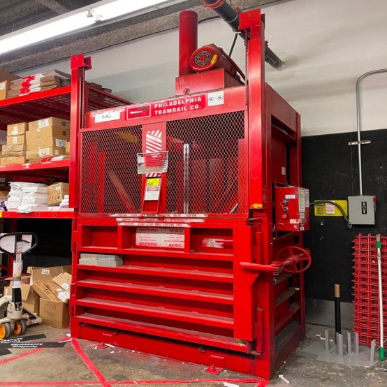 Philadelphia Tramrail Cardboard Baler