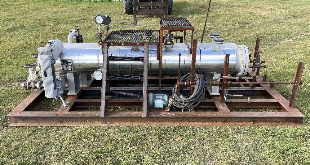 Ensemble de skid pour chaudière et réservoir