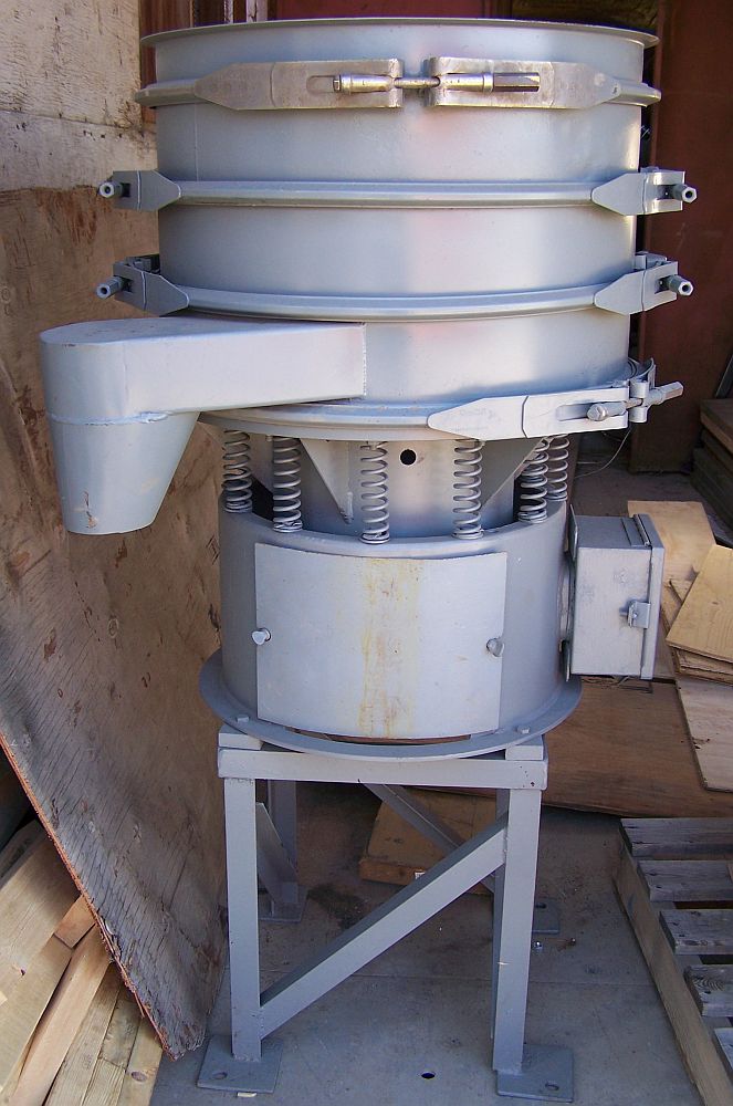 Used Sweco Vibratory Screen. 24 in. diameter. 2 Deck. 1/3 HP Motor.