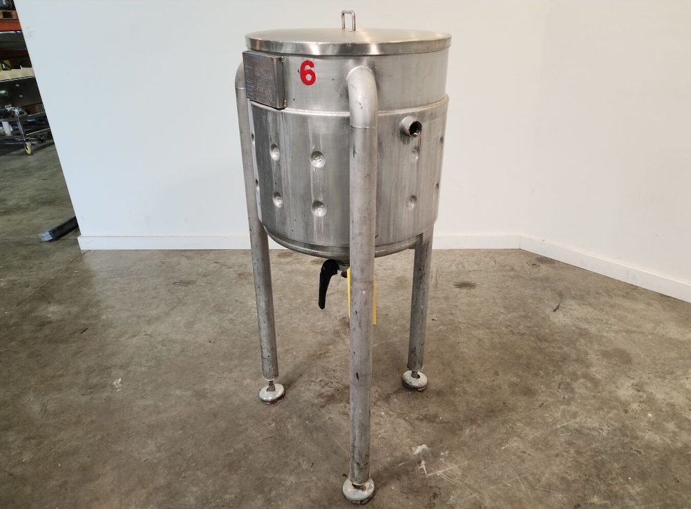 80 Liter SS Steam-Jacketed Kettle Tank