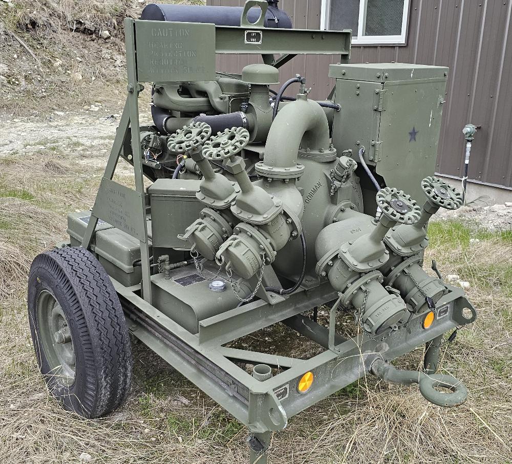Gorman Rupp 4in x 4in Portable Diesel Drive Pump
