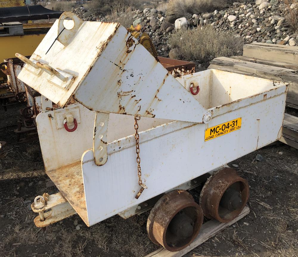 0.5yd³ End Dump Mine Cars