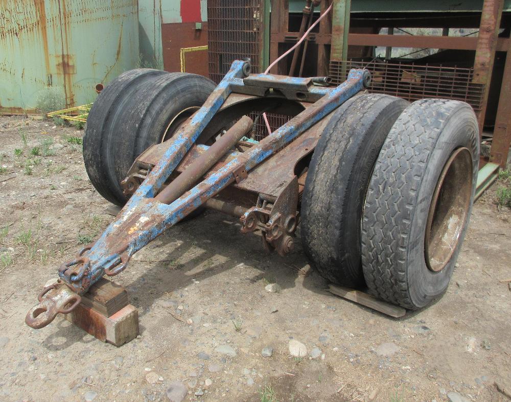 Single Axle Converter Dolly with Fifth Wheel Assembly