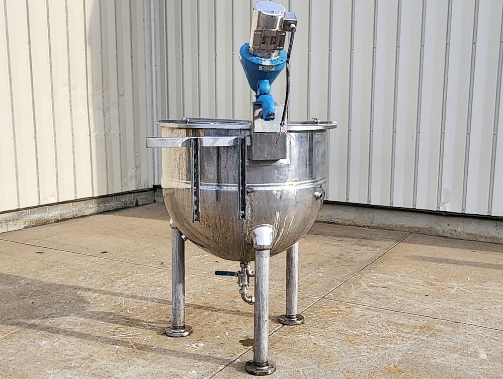 Bouilloire à mélange à gaine SS de 150 gallons Dover Groen avec agitateur
