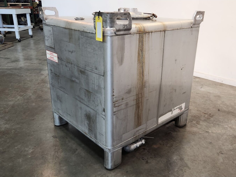 350 Gallon Stainless Steel IBC Tote