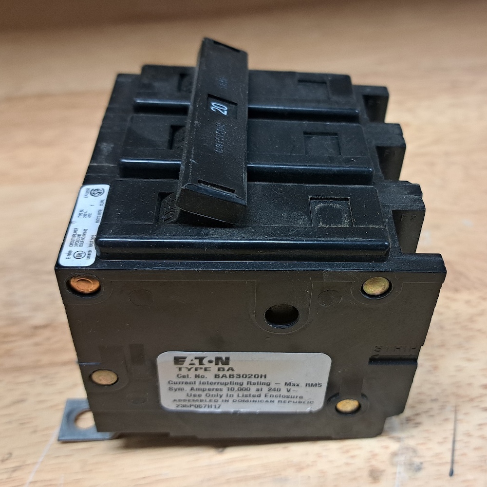Eaton 3 Pole 20 Amp Breaker