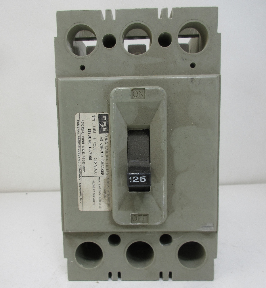 FPE HEJ 125 Amp Breaker