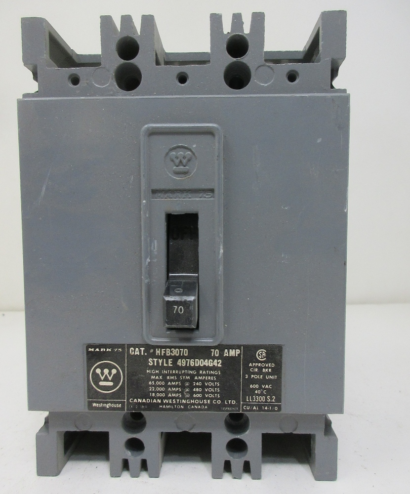 Westinghouse HFB 70 Amp Breaker
