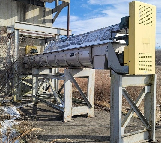 16in Dia. x 21ft Long Stainless Steel Screw Conveyor