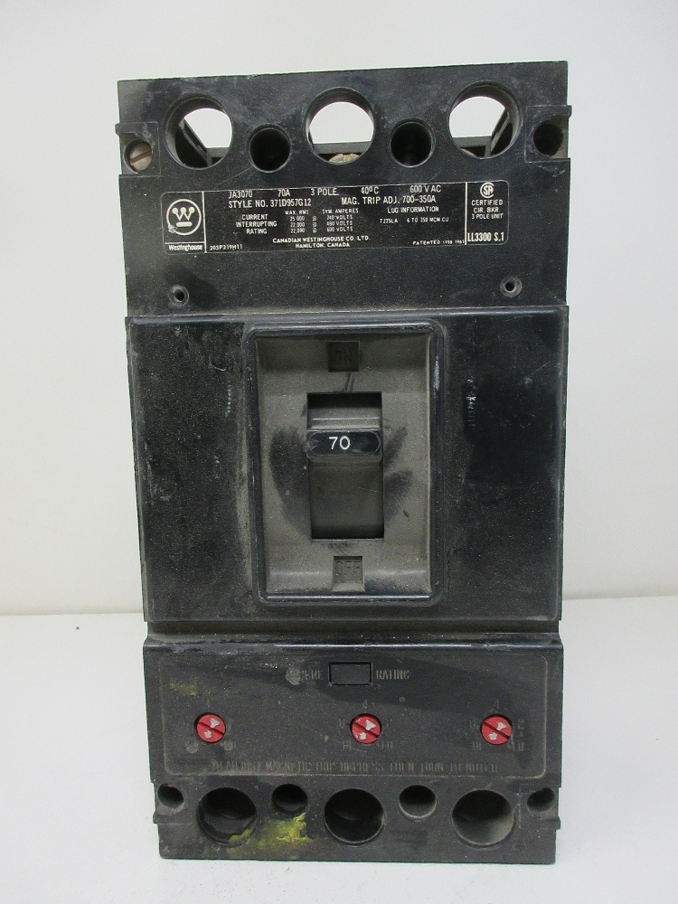 Westinghouse JA 70 Amp Breaker