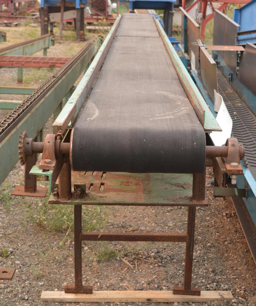 18in Wide x 20ft Long Flat Belt Conveyor