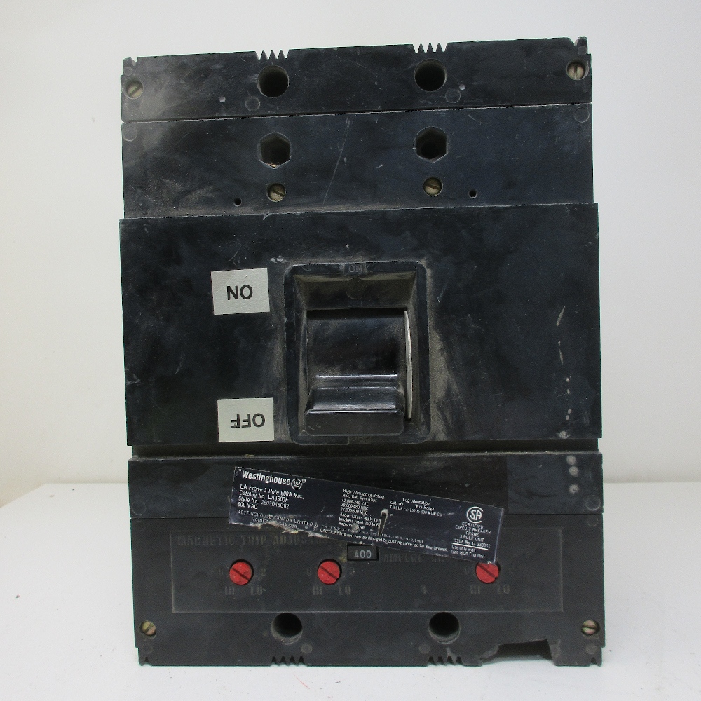 Westinghouse LA Frame 600 Amp Breaker