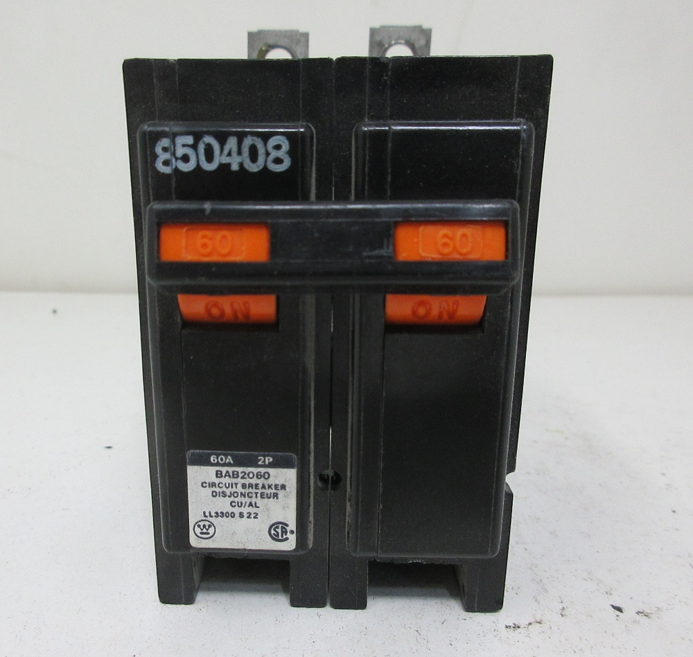 Westinghouse/Bryant BAB 60 Amp Breaker
