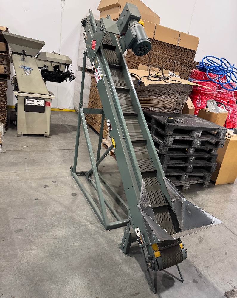 8in Wide x 102in Long Inclined Conveyor