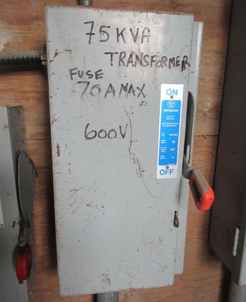 Westinghouse 100 Amp Fusible Disconnect