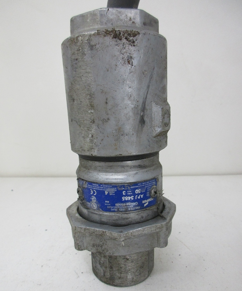 Cooper Crouse-Hinds APJ3485 30 Amp Plug