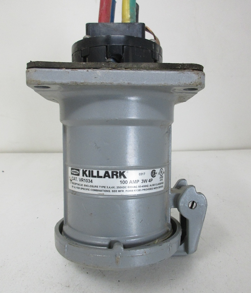 Receptáculo Killark VR1034 de 100 amperios