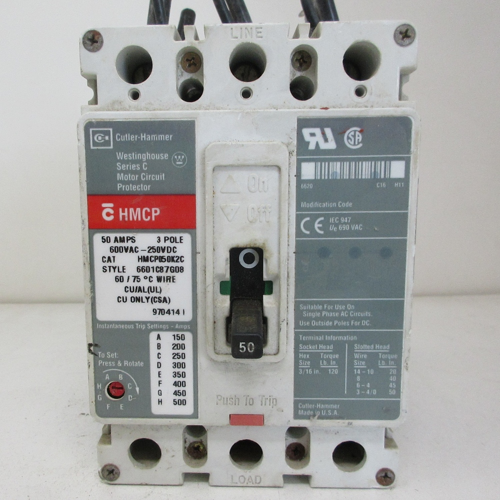 50A Cutler-Hammer HMCP Breaker
