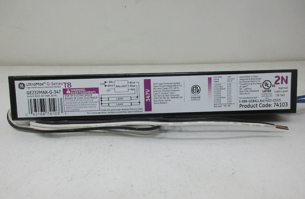 Balastro T8 Serie G de General Electric