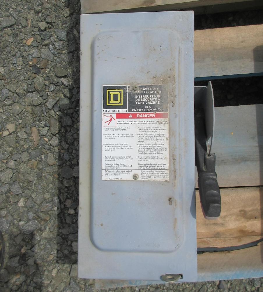 Square D 30 Amp Fusible Disconnect