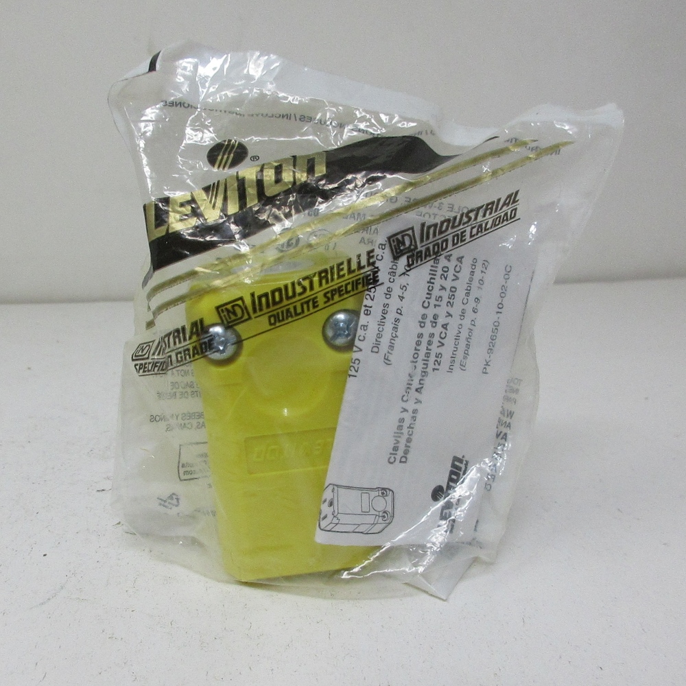 Leviton 5259-VY 15 Amp Straight Blade Receptacle