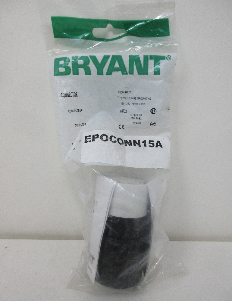 Bryant EPOCONN15A Prise à lame droite 15 A