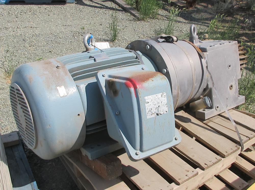 100HP TECO Westinghouse Electric Motor with Nord Reducer