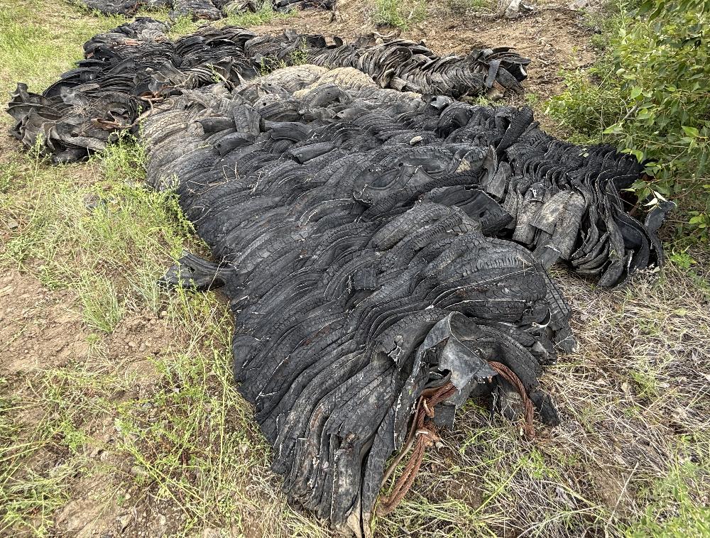 4ft x 15ft Rubber Tire Blasting Mats