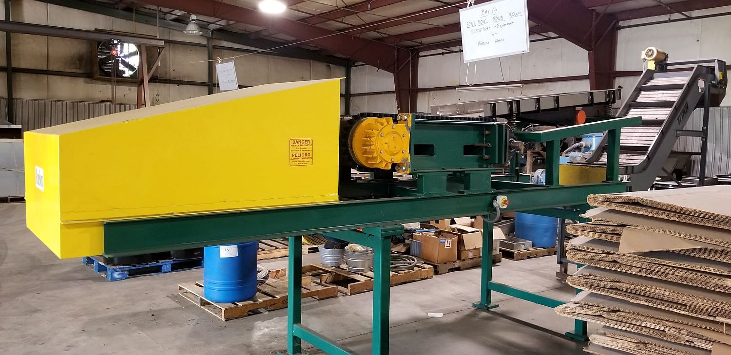 24in Wide x 48in Long Eddy Current Magnetic Separator