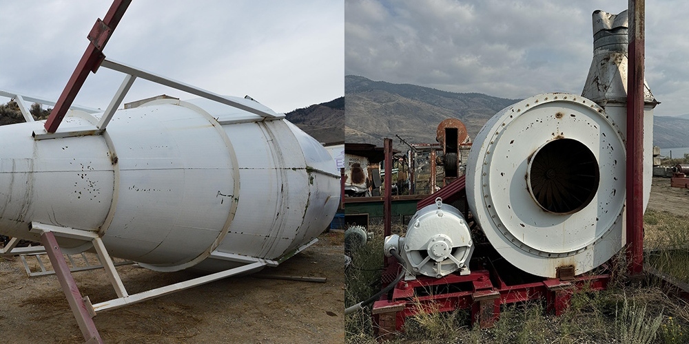 9ft Dia. x 25ft Tall Cyclone and 125HP Centrifugal Blower