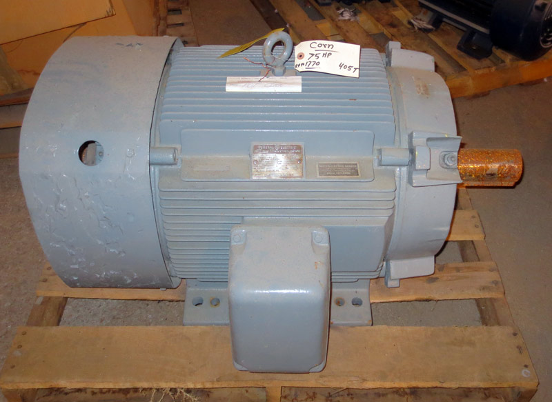 General Electric 75 HP Triclad Induction Motor