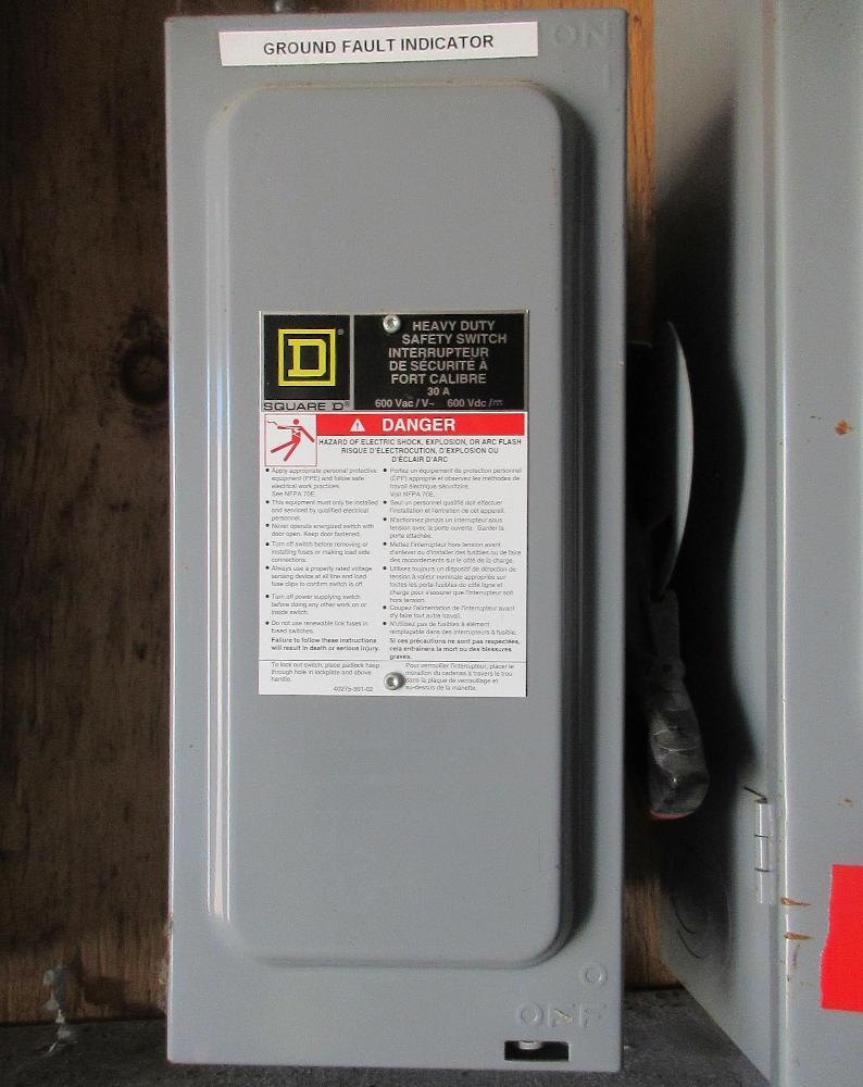 Square D 30 Amp Fusible Disconnect