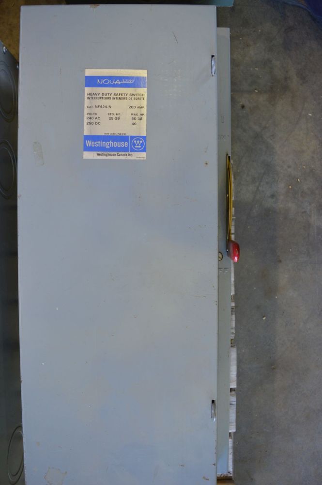 Westinghouse Nova Line 200 Amp Disconnect