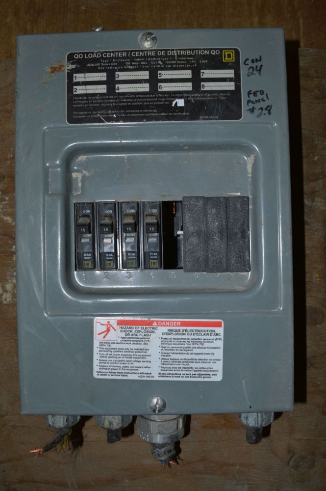 Square D 100 Amp Breaker Panel